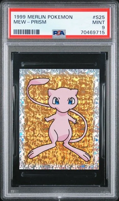 1999 Merlin Pokemon Mew-Prism #S25 card image