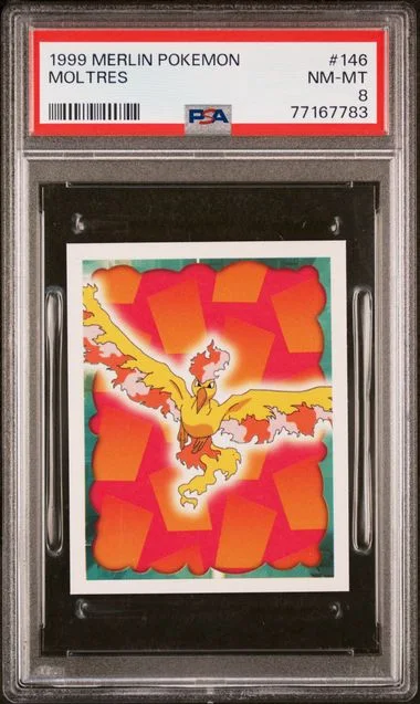 1999 Merlin Pokemon Moltres #146 card image