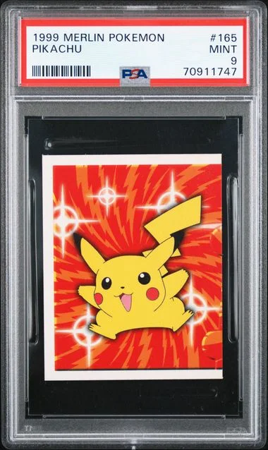 1999 Merlin Pokemon Pikachu #165 card image
