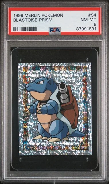 1999 Merlin Pokemon Prism Blastoise #S4 card image