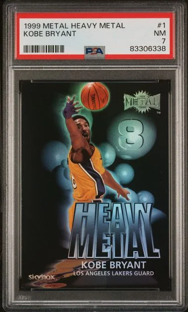 1999 Metal Heavy Metal Kobe Bryant #1 card image