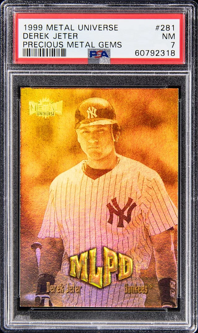 1999 Metal Universe Derek Jeter Precious Metal Gems (PMG) #281 card image