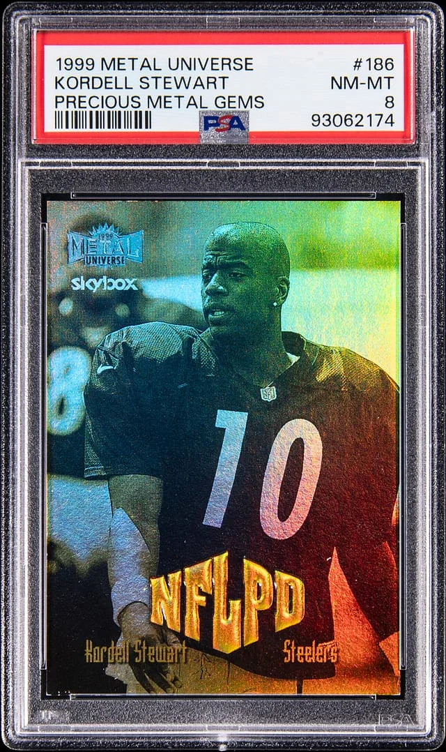 1999 Metal Universe Kordell Stewart Precious Metal Gems #186 card image