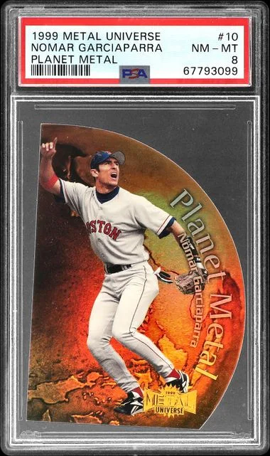 1999 Metal Universe Nomar Garciaparra Planet Metal #10 card image