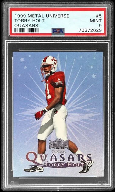 1999 Metal Universe Torry Holt Quasars Quasars #5 card image