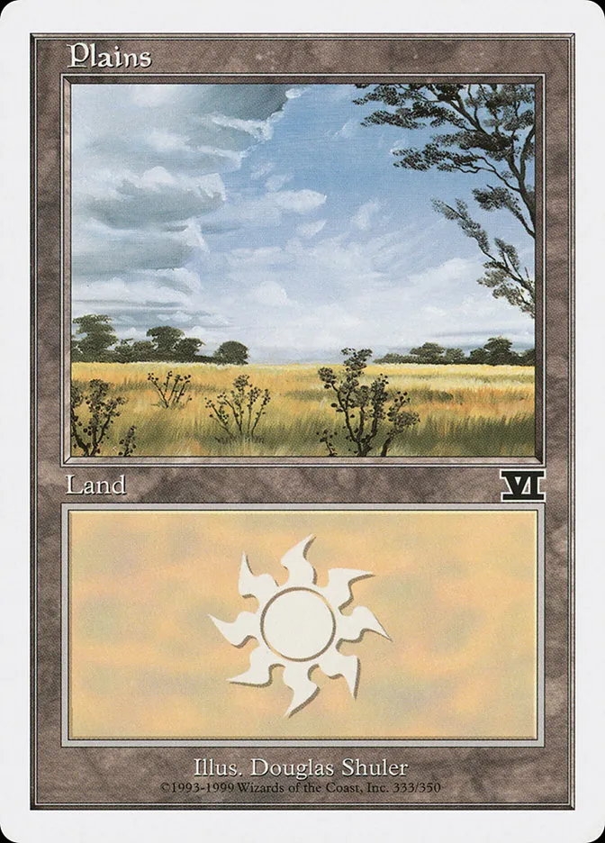 1999 Classic Sixth Edition Plains #333 common card image