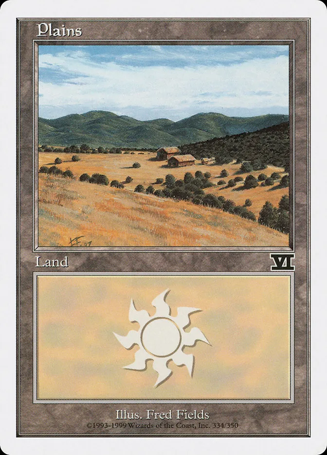 1999 Classic Sixth Edition Plains #334 common card image
