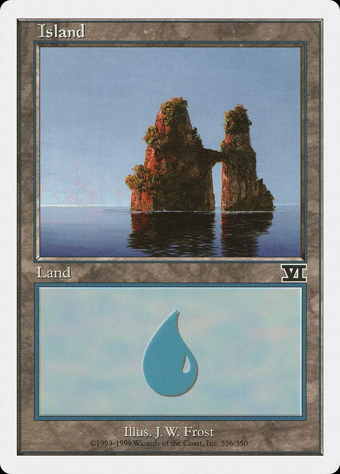 1999 Classic Sixth Edition Island common #336 common card image