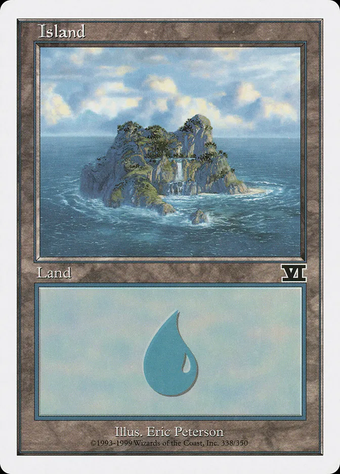 1999 Classic Sixth Edition Island common #338 common card image
