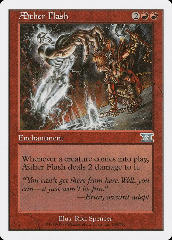 1999 Classic Sixth Edition Aether Flash uncommon #163 uncommon card image