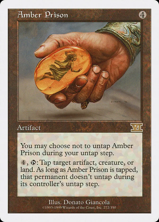 1999 Classic Sixth Edition Amber Prison rare #272 rare card image