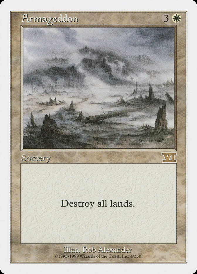 1999 Classic Sixth Edition Armageddon rare #4 rare card image