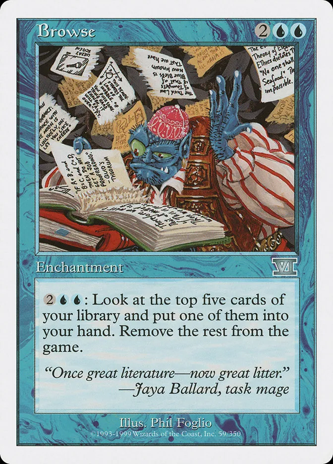 1999 Classic Sixth Edition Browse uncommon #59 uncommon card image