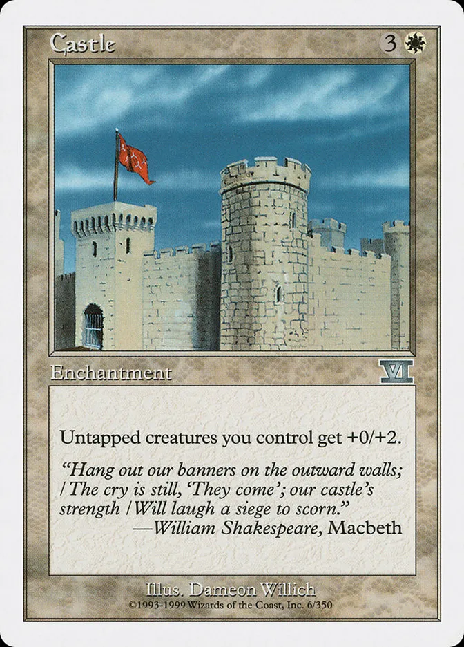 1999 Classic Sixth Edition Castle uncommon #6 uncommon card image