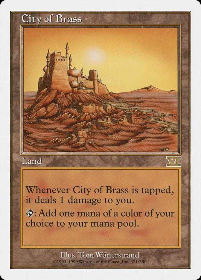 1999 Classic Sixth Edition City of Brass #321 rare card image