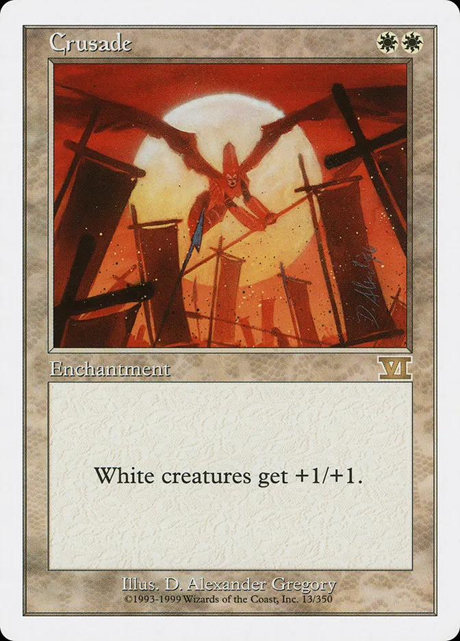 1999 Classic Sixth Edition Crusade rare #13 rare card image
