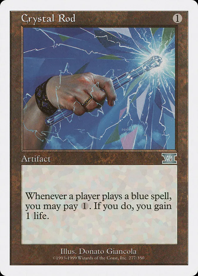 1999 Classic Sixth Edition Crystal Rod #277 uncommon card image