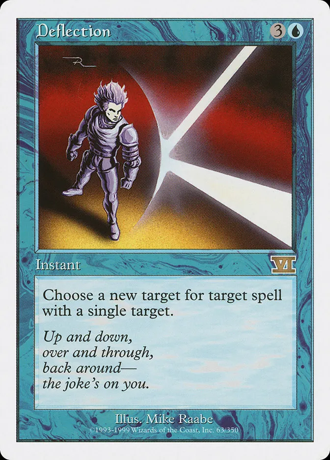 1999 Classic Sixth Edition Deflection rare #63 rare card image