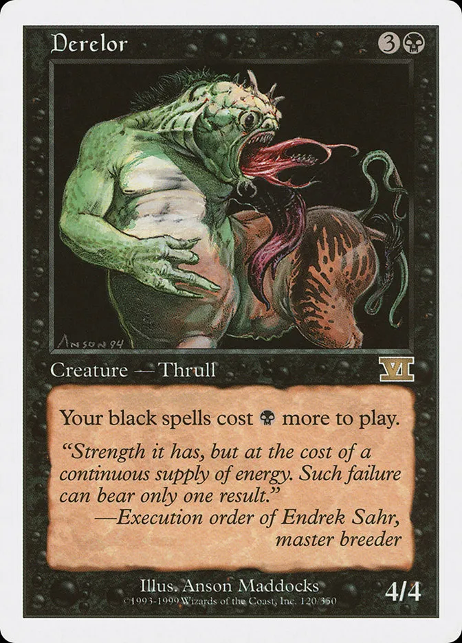 1999 Classic Sixth Edition Derelor rare #120 rare card image