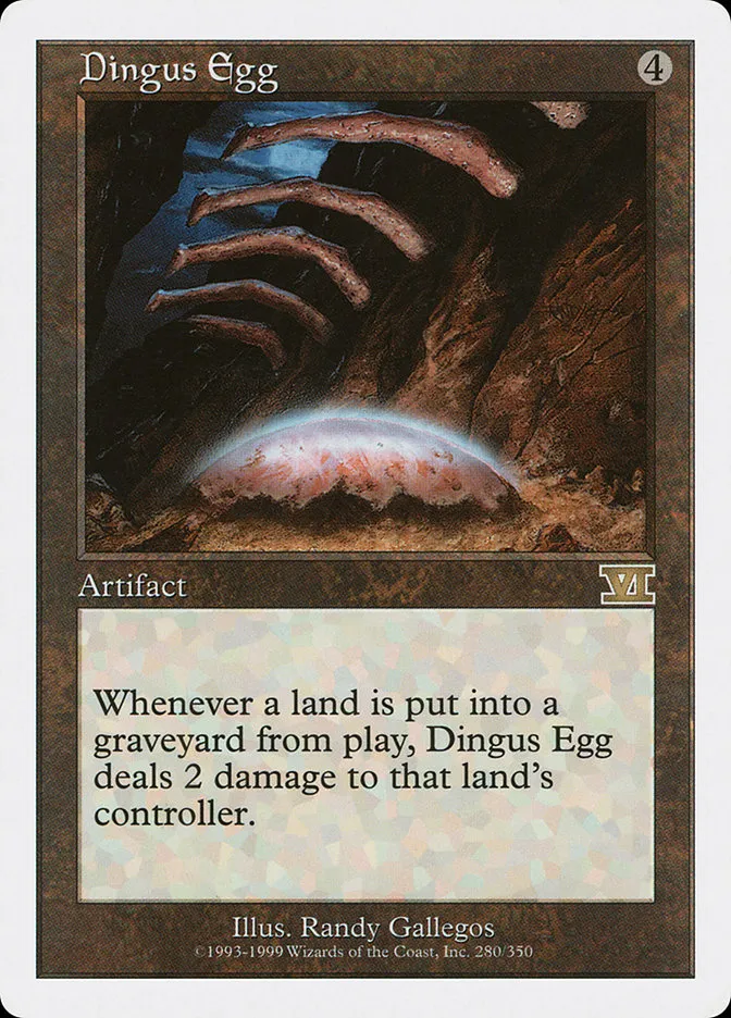 1999 Classic Sixth Edition Dingus Egg #280 rare card image