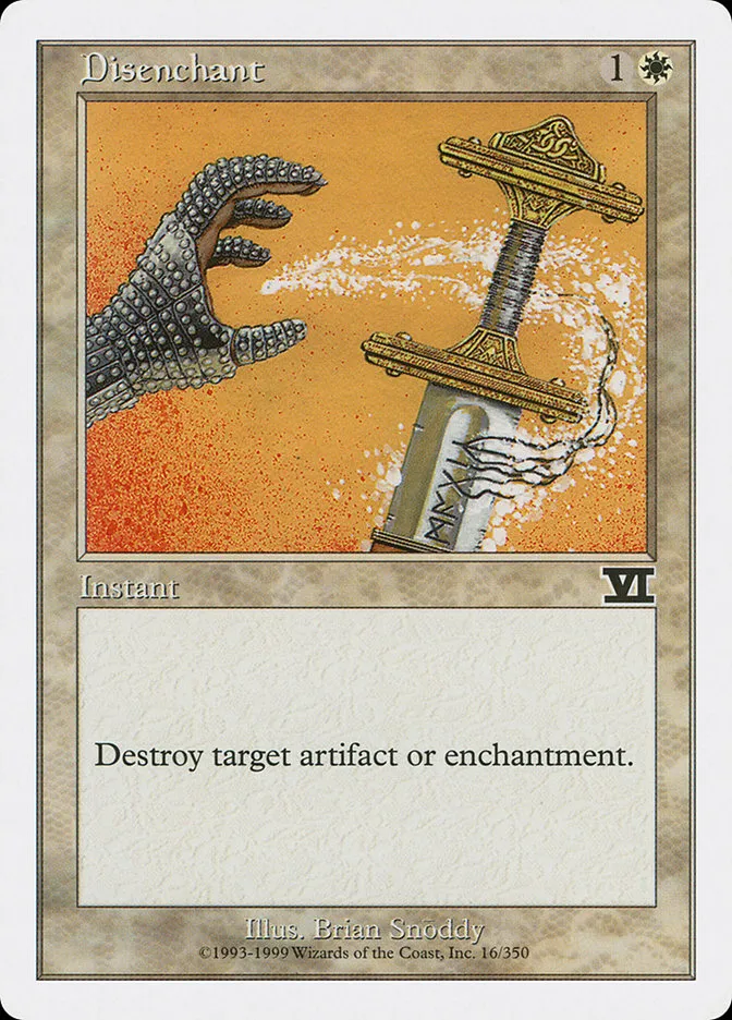 1999 Classic Sixth Edition Disenchant common #16 common card image