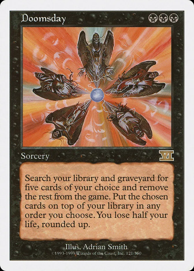 1999 Classic Sixth Edition Doomsday rare #121 rare card image