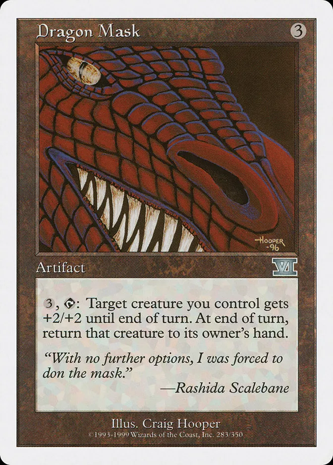 1999 Classic Sixth Edition Dragon Mask uncommon #283 uncommon card image