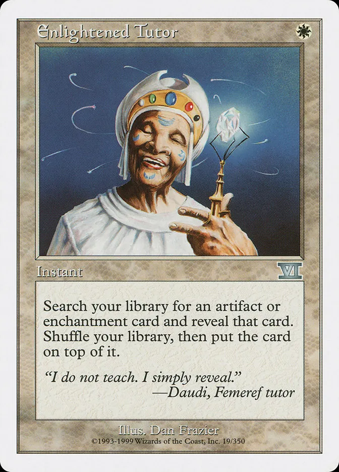 1999 Classic Sixth Edition Enlightened Tutor uncommon #19 uncommon card image