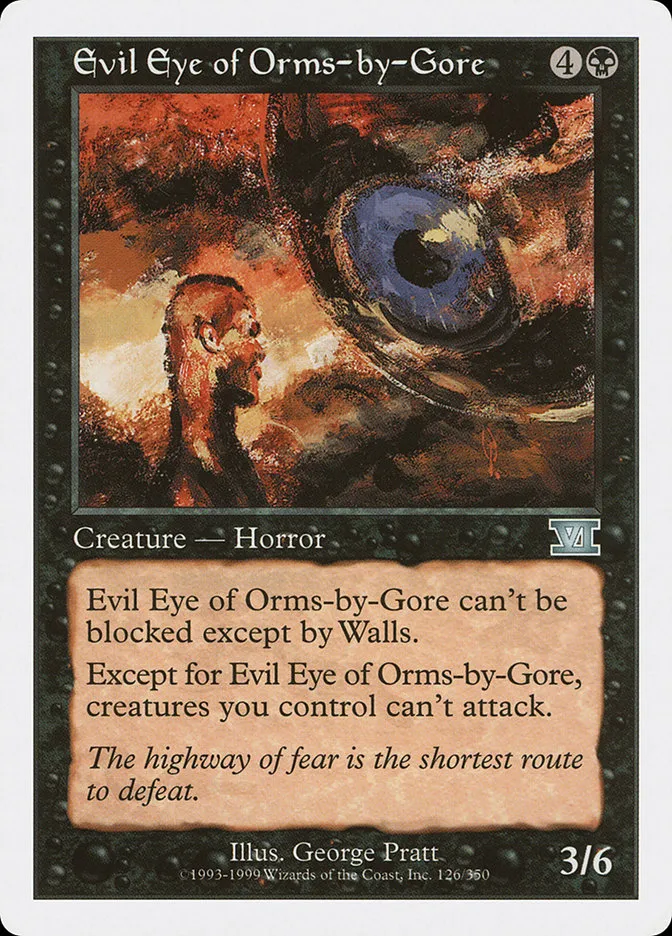 1999 Classic Sixth Edition Evil Eye of Orms-by-Gore uncommon #126 uncommon card image