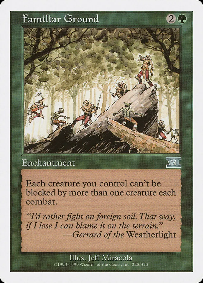 1999 Classic Sixth Edition Familiar Ground #228 uncommon card image