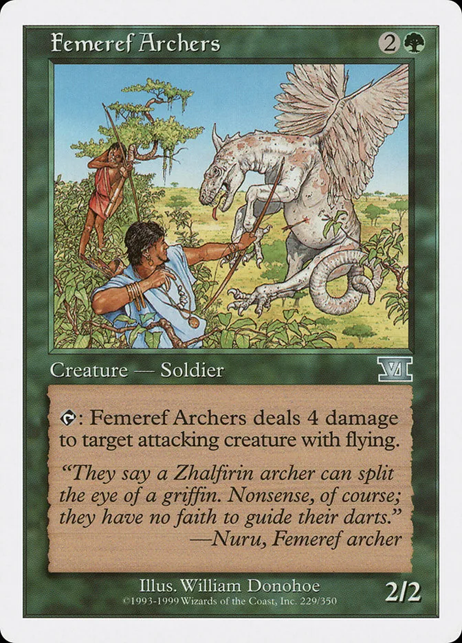 1999 Classic Sixth Edition Femeref Archers #229 uncommon card image