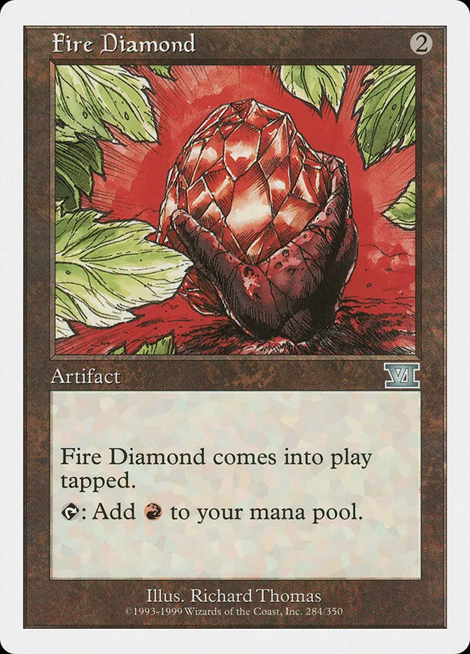 1999 Classic Sixth Edition Fire Diamond uncommon #284 uncommon card image