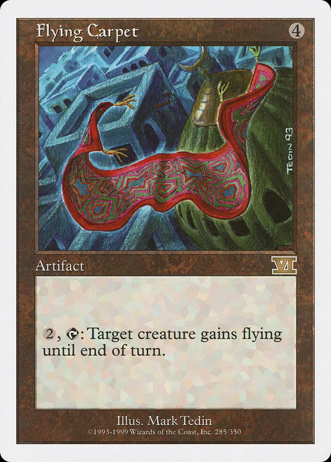 1999 Classic Sixth Edition Flying Carpet rare #285 rare card image