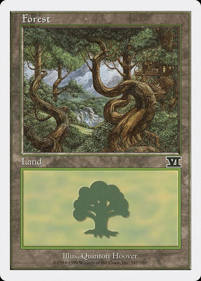 1999 Classic Sixth Edition Forest common #347 common card image