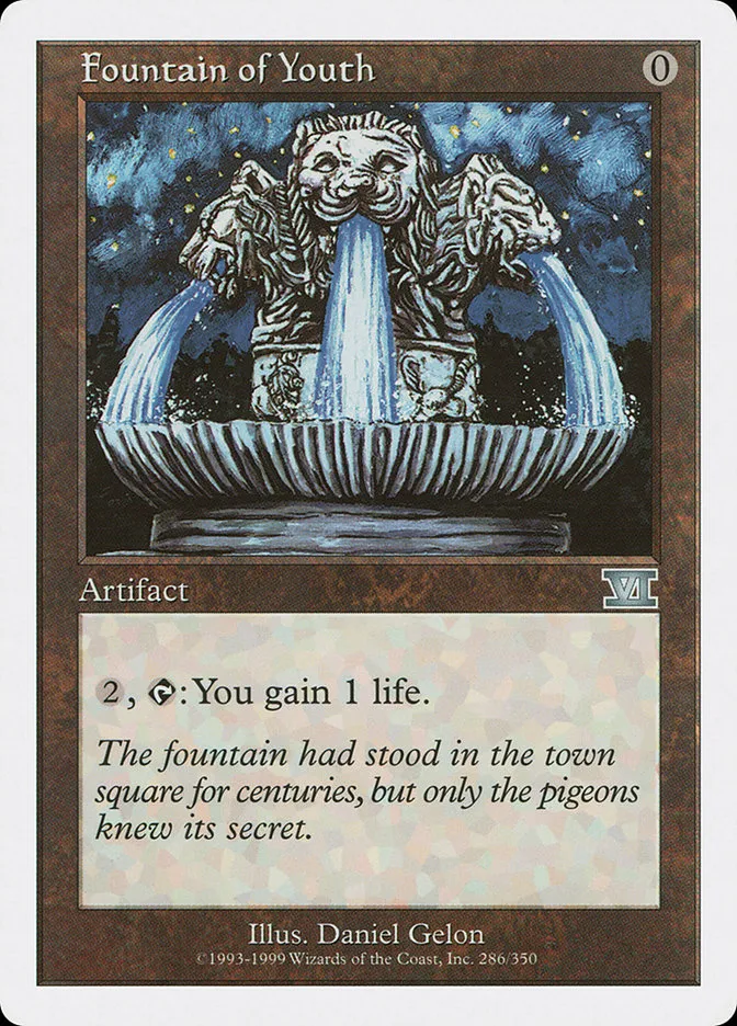 1999 Classic Sixth Edition Fountain of Youth #286 uncommon card image