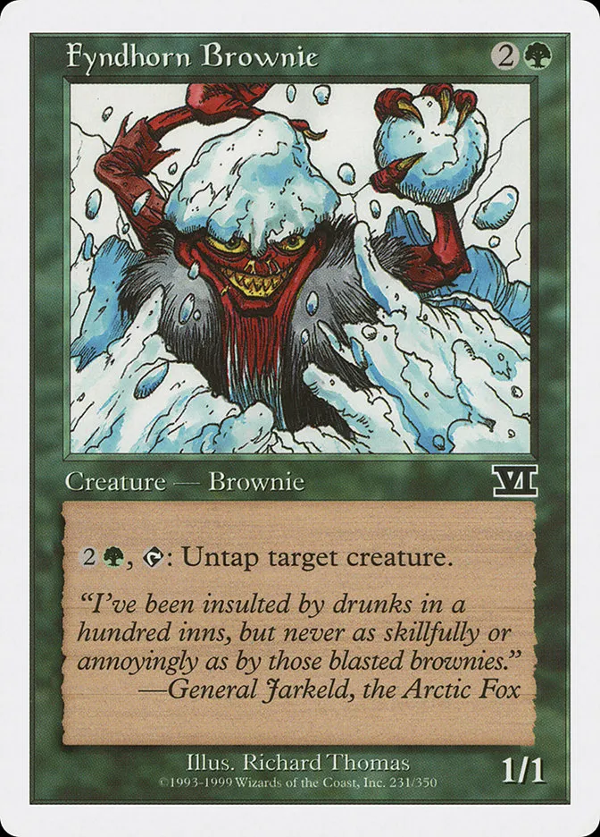 1999 Classic Sixth Edition Fyndhorn Brownie common #231 common card image