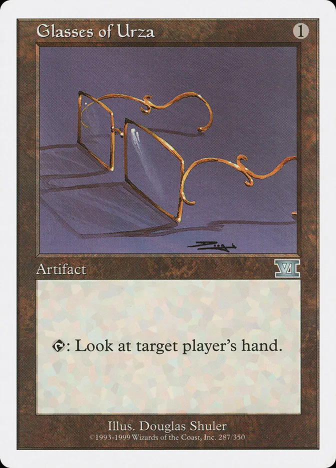1999 Classic Sixth Edition Glasses of Urza uncommon #287 uncommon card image
