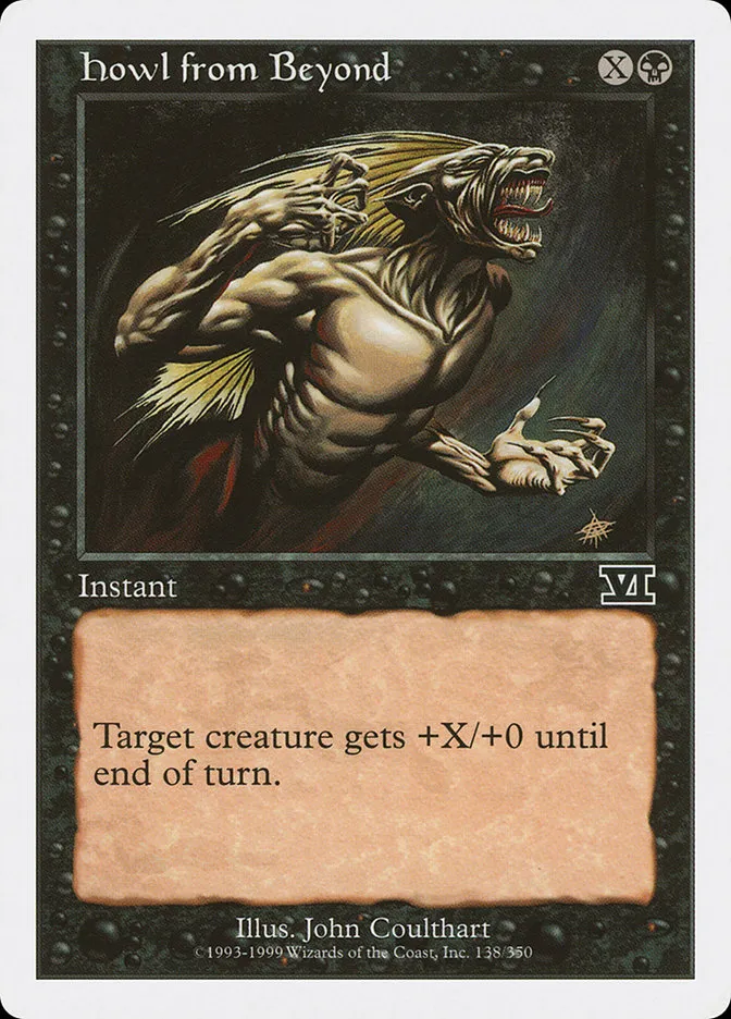 1999 Classic Sixth Edition Howl from Beyond common #138 common card image