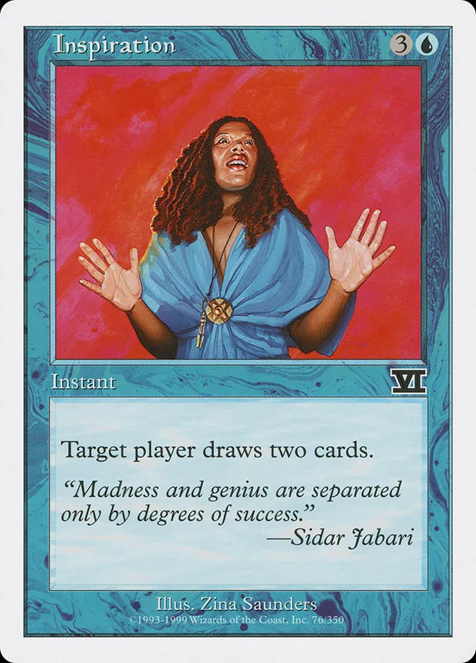 1999 Classic Sixth Edition Inspiration common #76 common card image
