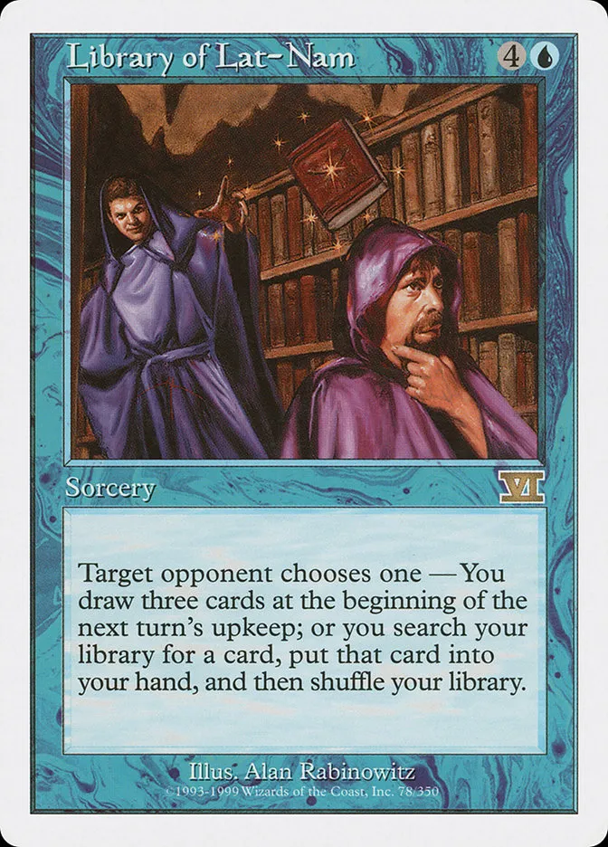 1999 Classic Sixth Edition Library of Lat-Nam rare #78 rare card image