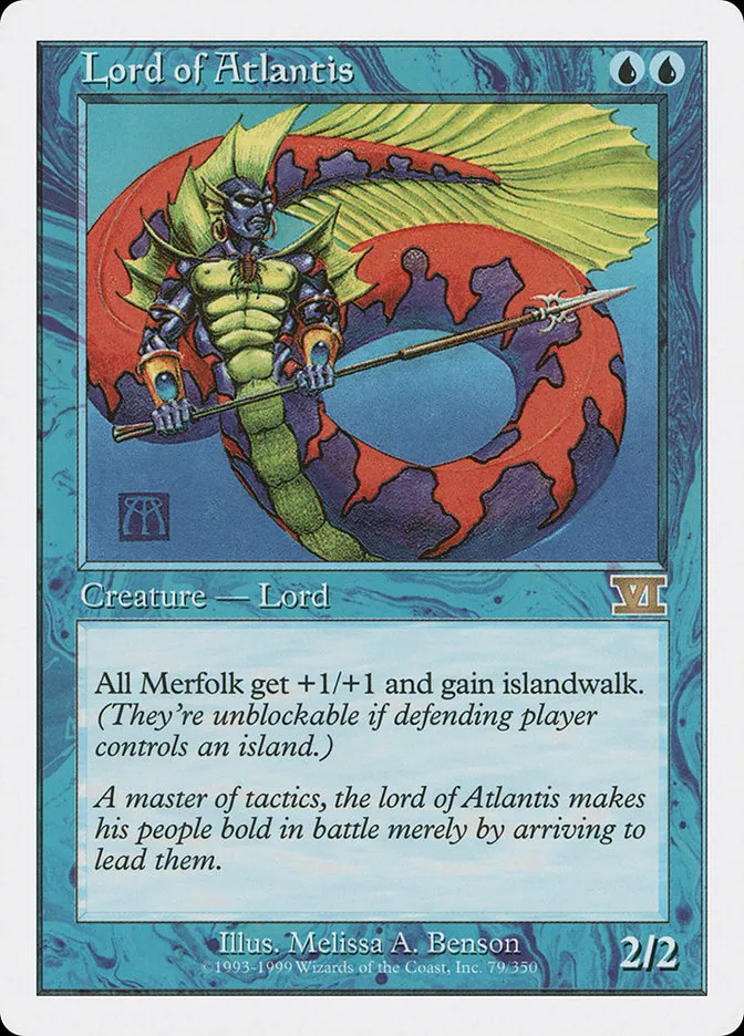 1999 Classic Sixth Edition Lord of Atlantis rare #79 rare card image