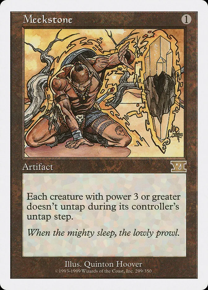 1999 Classic Sixth Edition Meekstone rare #299 rare card image