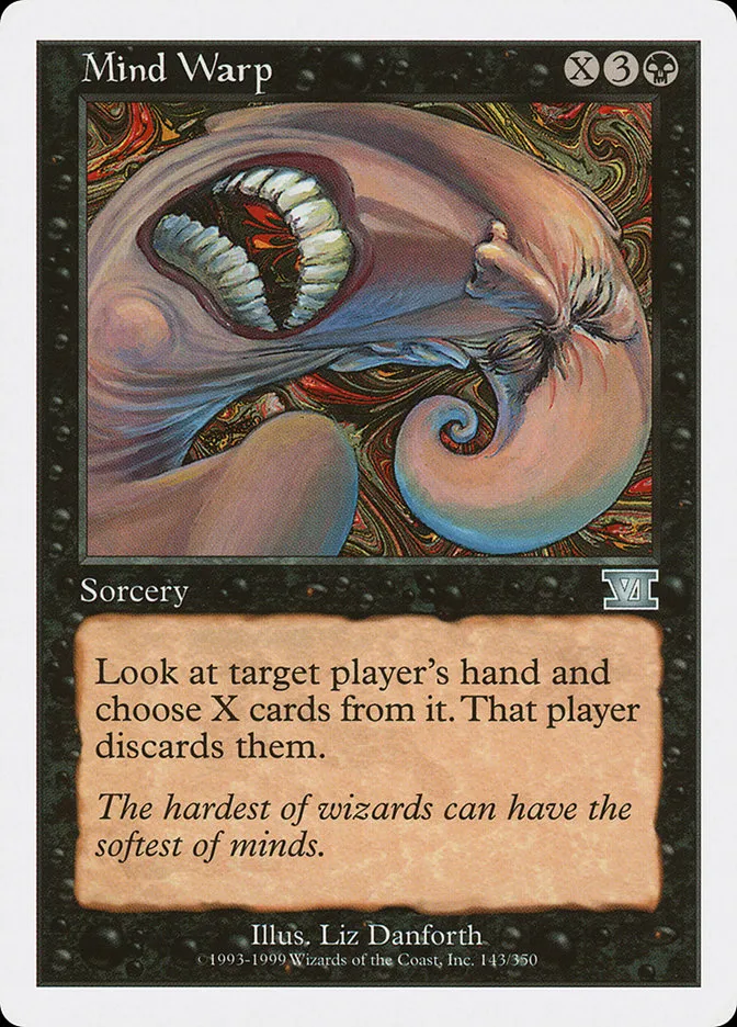 1999 Classic Sixth Edition Mind Warp uncommon #143 uncommon card image