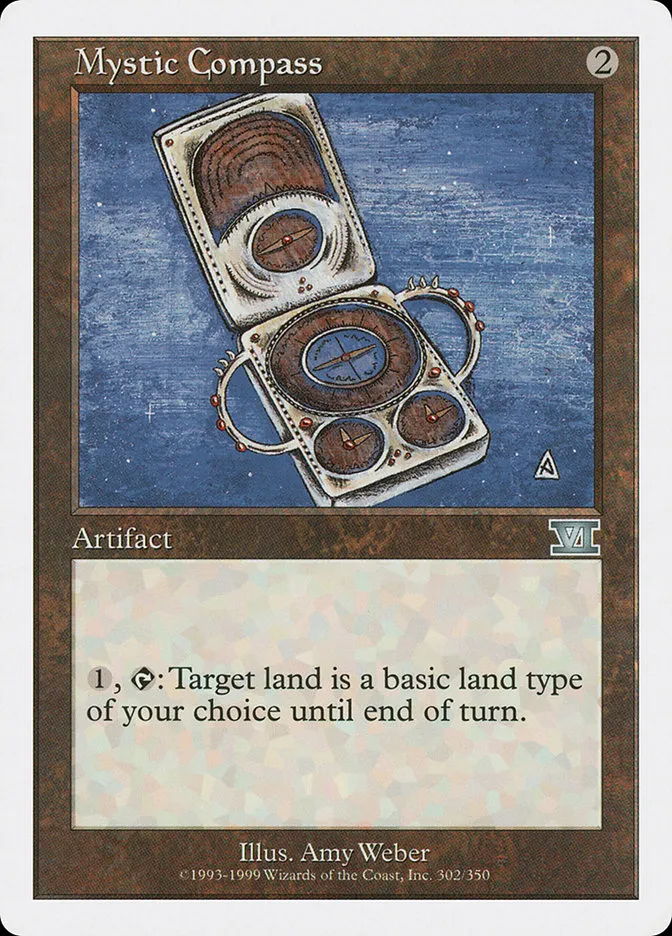 1999 Classic Sixth Edition Mystic Compass uncommon #302 uncommon card image