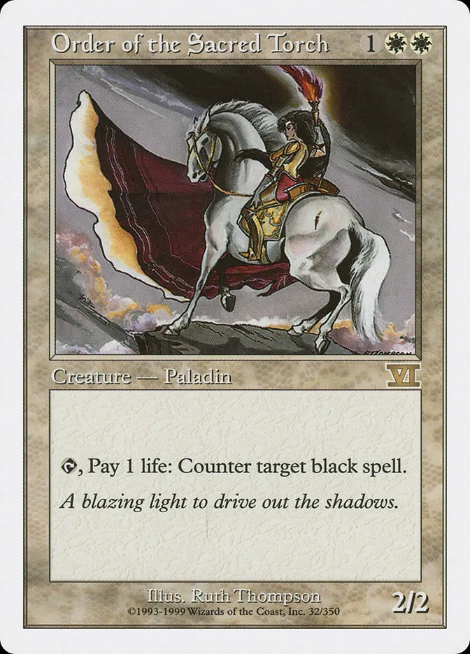 1999 Classic Sixth Edition Order of the Sacred Torch rare #32 rare card image