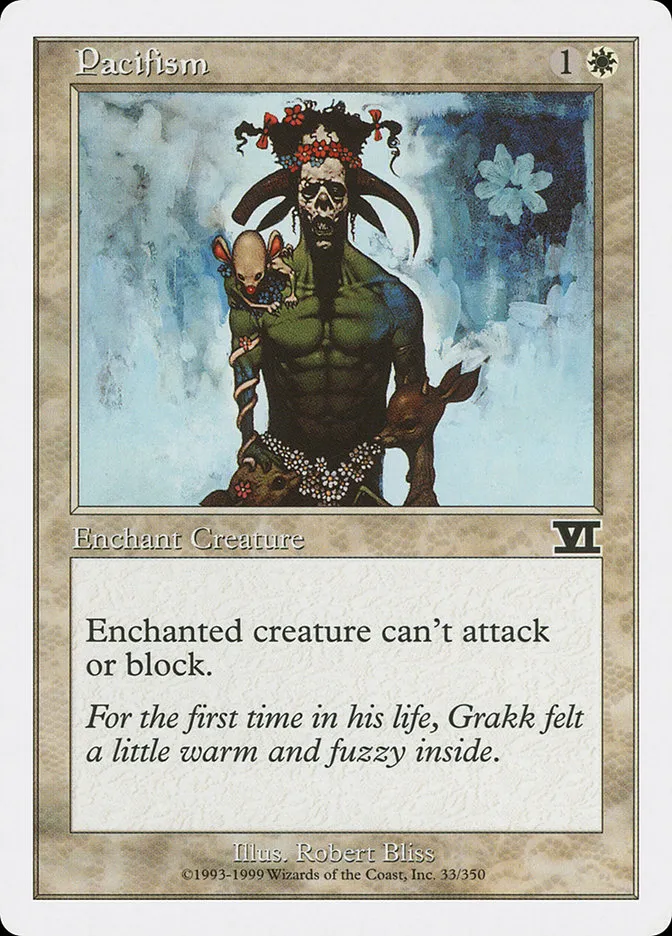 1999 Classic Sixth Edition Pacifism common #33 common card image