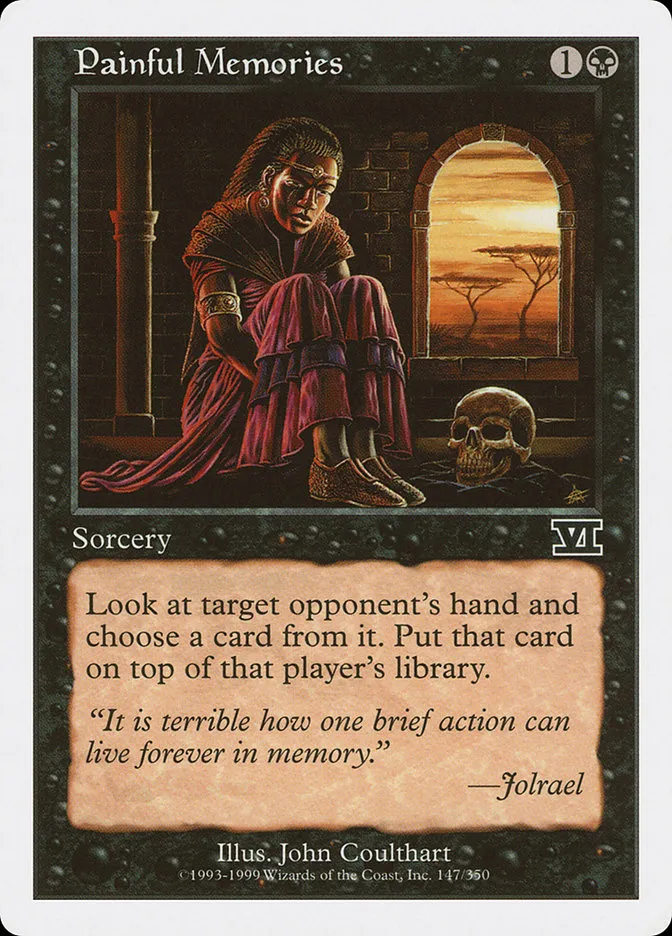 1999 Classic Sixth Edition Painful Memories common #147 common card image
