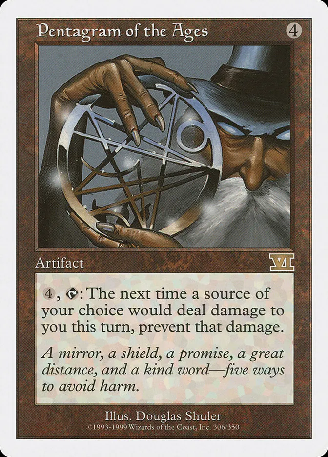 1999 Classic Sixth Edition Pentagram of the Ages #306 rare card image