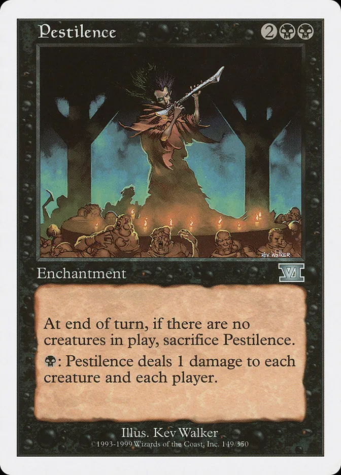 1999 Classic Sixth Edition Pestilence uncommon #149 uncommon card image