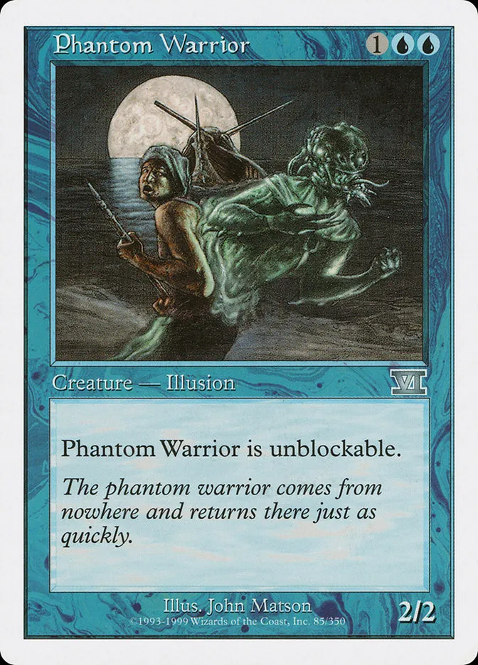 1999 Classic Sixth Edition Phantom Warrior uncommon #85 uncommon card image